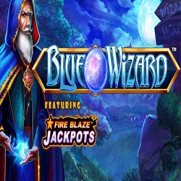 Play the Blue Wizard Fire Blaze Jackpots slot by Rarestone Gaming on Wbetz Casino