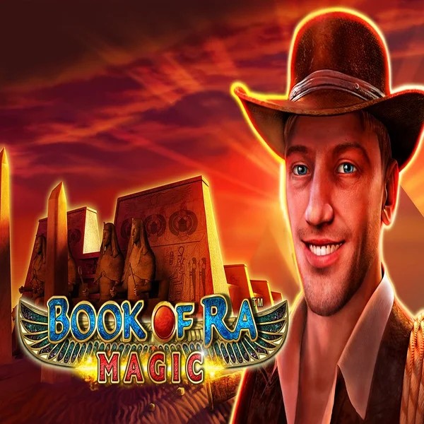 Official Slots logo: Book of Ra Magic by Greentube at Wbetz Casino