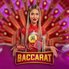 Mega Baccarat slot visual from Pragmatic Play available on w-betz-nl.nl